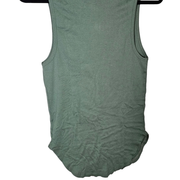 Free People LA Livin 90210 Muscle Tank in Green• Size XS•Army Green - Picture 9 of 13